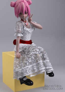 蕾丝lo裙_DAZ3D下载站