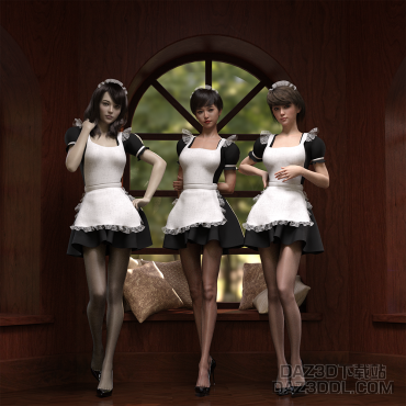 三女仆_DAZ3D下载站