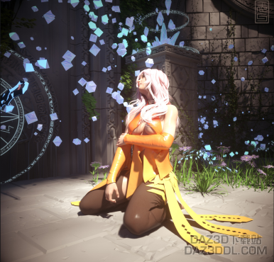 最喜欢的一部动漫，衣服自己做的test 1.0_DAZ3D下载站