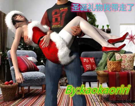 圣诞做的图，喜欢请点个赞_DAZ3D下载站
