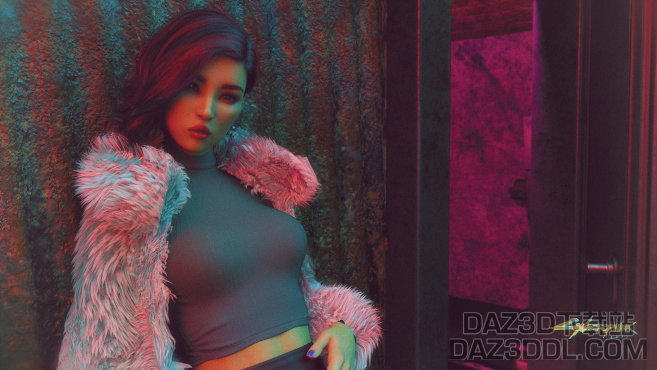 赛博朋克老板娘_DAZ3D下载站
