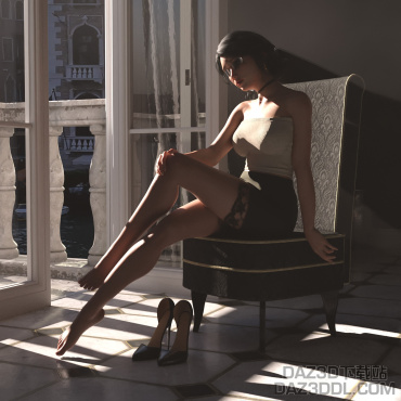 清晨依旧小憩   喜欢的多多点赞_DAZ3D下载站