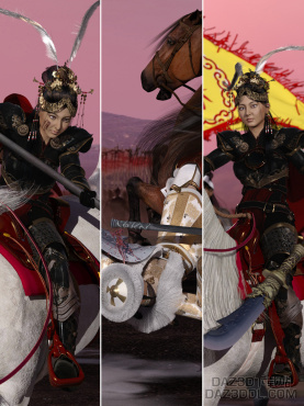 穆桂英挂帅：参加作品，呃，是不是太老古董了~~~~_DAZ3D下载站