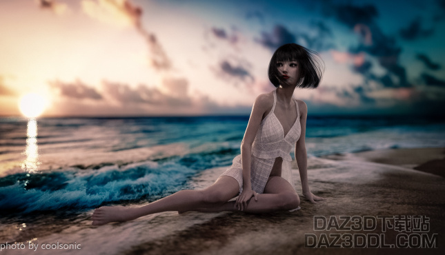24/1帧的海边的故事_DAZ3D下载站