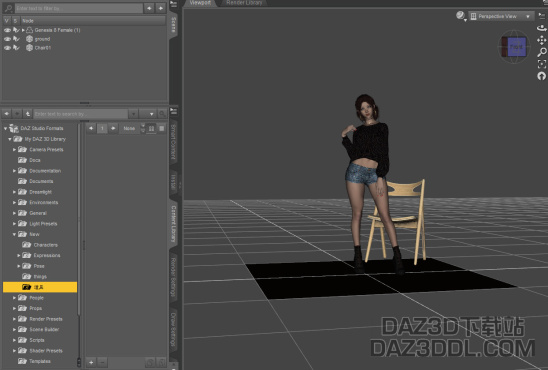关于“预设”功能_DAZ3D下载站