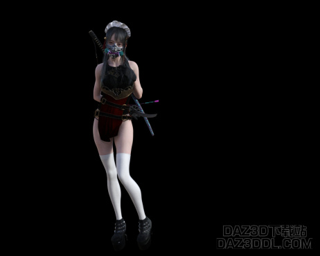 鬼武女仆_DAZ3D下载站