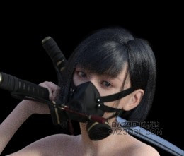 赛博朋克三刀流少女_DAZ3D下载站