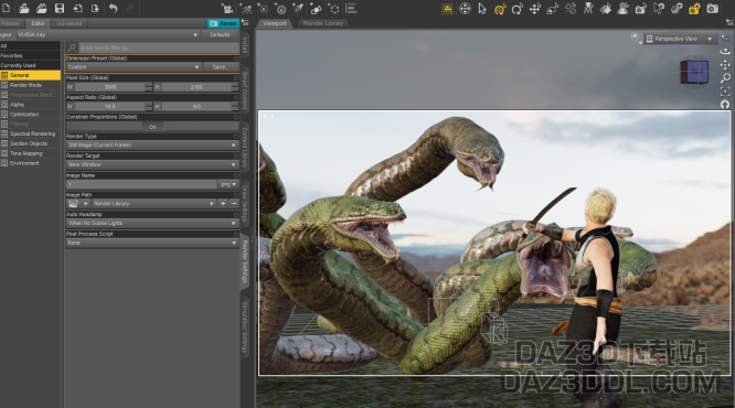 渲染后的模型亮度很低，与预览的不符合怎么解决_DAZ3D下载站