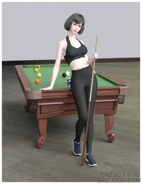 台球女孩_DAZ3D下载站