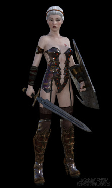 新人，吸血鬼女战士_DAZ3D下载站