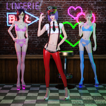 后新冠时代的场景融合：《I Still Run This Club》. . . （多图，6大P）_DAZ3D下载站