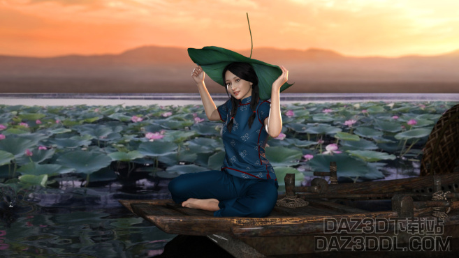 晨光（横幅）_DAZ3D下载站
