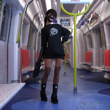疫情期间，看图可以，口罩不要忘带_DAZ3D下载站