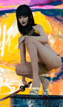 继续冷艳的刀客之三。多图。加班太晚，继续偷个懒~看官莫怪~_DAZ3D下载站