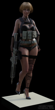 朋克战术美女，看过的给个赞吧~_DAZ3D下载站