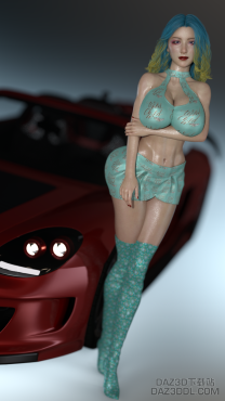 漂亮的车灯_DAZ3D下载站