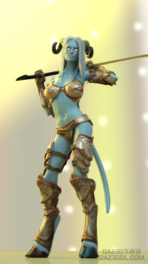 [魔兽世界]我的德莱尼妹子（二）_DAZ3D下载站