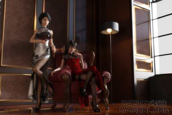 《旗袍2》_DAZ3D下载站