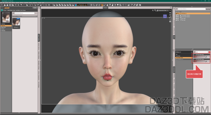 解决安装VO Xiao Mei for G8F/G8.1F产品后，载入G8.1人物变形异常的问题_DAZ3D下载站