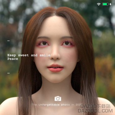 这个小姐姐萌萌哒。_DAZ3D下载站