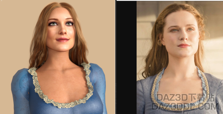 试着做了一个人（更新）_DAZ3D下载站