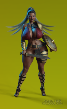 女战士_DAZ3D下载站