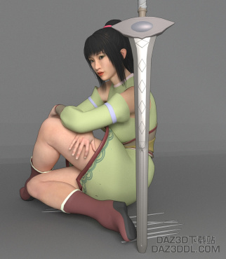 用A7 捏了个古装风格，求点赞，求打赏。A7_DAZ3D下载站