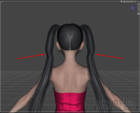 [求助]如何消除头发受到体型的影响_DAZ3D下载站