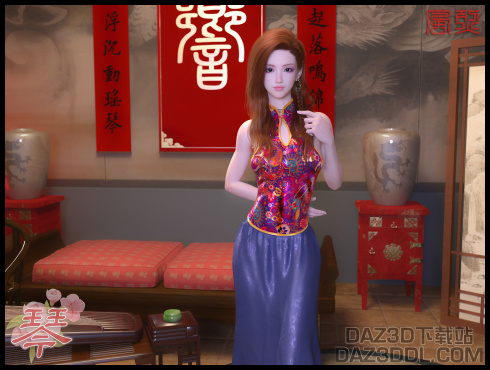 国风四艺 ★ 琴篇_DAZ3D下载站