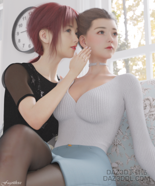 动画“手办们”和直男的日常，首次加入了配音小姐姐，多多包涵哈_DAZ3D下载站