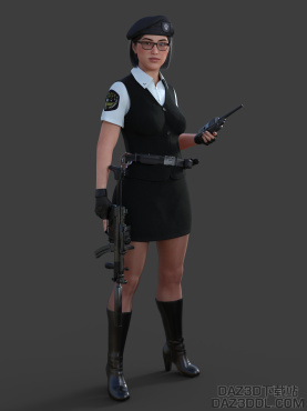 女警_DAZ3D下载站