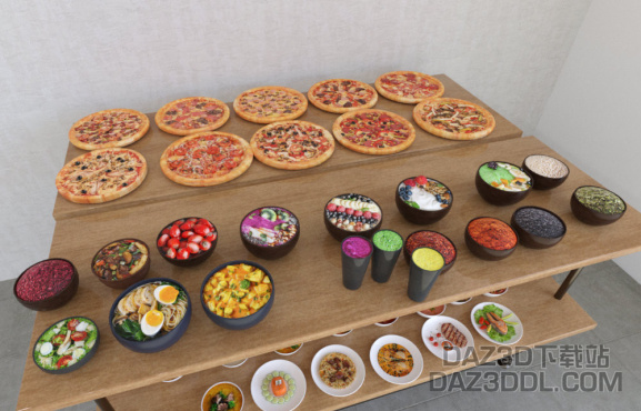 资源分享：81195 - FG Foods of the World_DAZ3D下载站