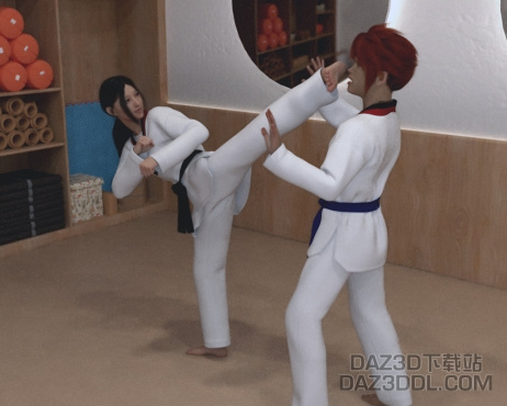 杨女士的健身活动_DAZ3D下载站