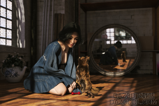 和狗狗的日常_DAZ3D下载站