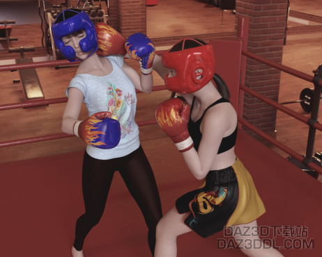 拳馆的切磋_DAZ3D下载站