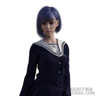 学生妹试渲_DAZ3D下载站