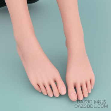 关于女性角色足部的参数设置_DAZ3D下载站