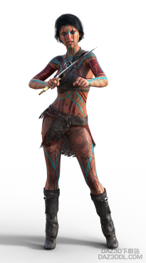 印第安女孩_DAZ3D下载站