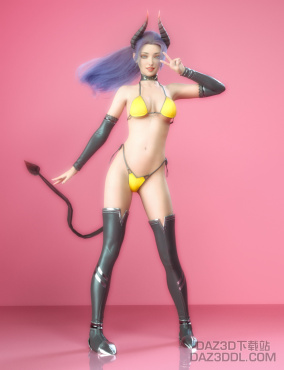 【2P】小恶魔来咯_DAZ3D下载站