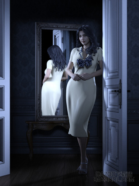 米裙女郎_DAZ3D下载站