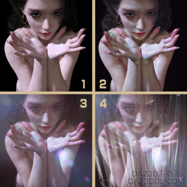 果然我还是得后期~~~分层效果展示_DAZ3D下载站