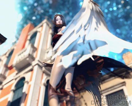 我也来发个天使图片_DAZ3D下载站