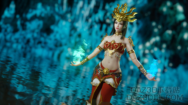 仿国漫角色_DAZ3D下载站