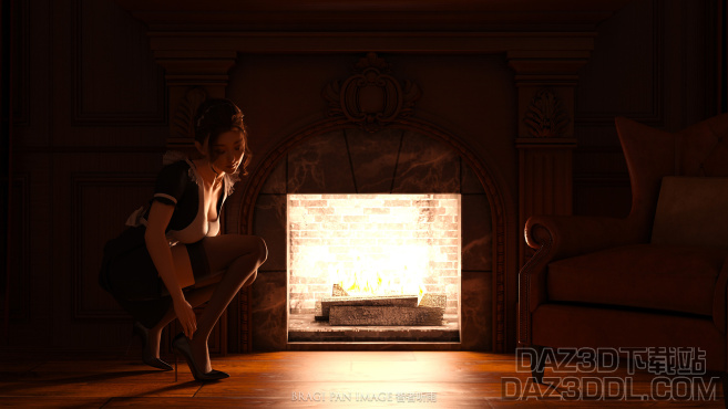 炉边的女仆_DAZ3D下载站