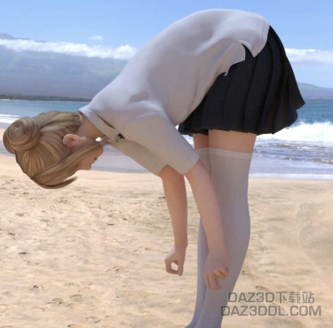 年纪轻轻就驼背了_DAZ3D下载站