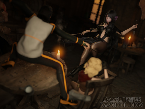 色气的战斗场景_DAZ3D下载站