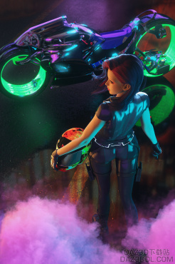 尝试一下赛博朋克风格_DAZ3D下载站