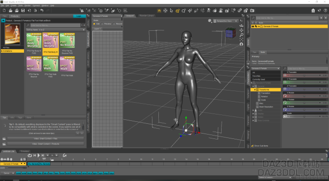 提问题，为什么我的这个动作包用不了？？_DAZ3D下载站