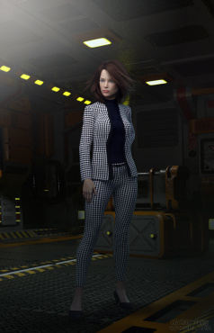 场景是后期PS上去的_DAZ3D下载站