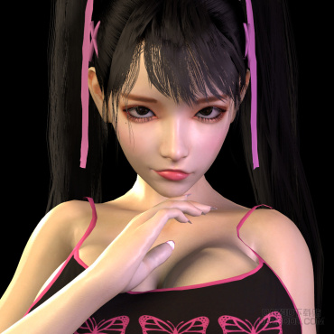 双马尾萝莉_DAZ3D下载站